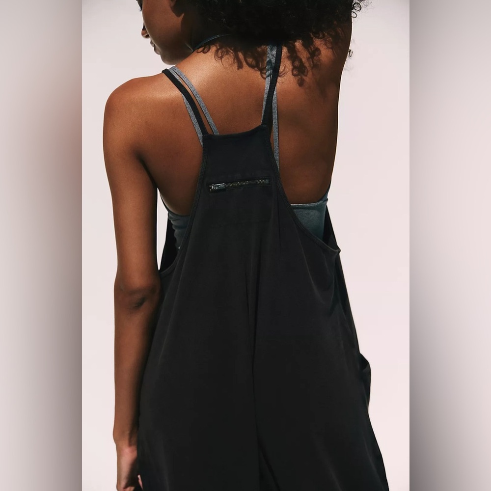 Free People Movement Hot Shot Onesie Stylish Black Jumpsuit popular ⭐️NW…